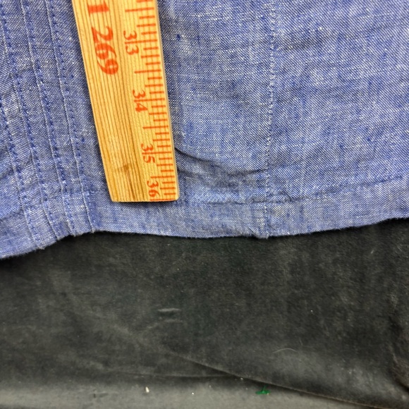 Sigrid Olsen 100% Linen Chambray-look Blue lightweight Sheath Dress Sz M - Picture 7 of 8